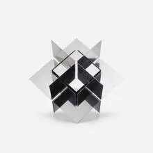 Untitled by Francisco Sobrino, c. 1970, chrome-plated steel, sold Mar 2018