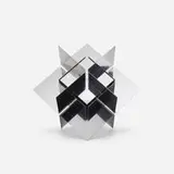Francisco Sobrino, Untitled, c. 1970, chrome-plated steel