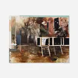 Daniel Pitín, Bee Keeper, 2011, mixed media and collage on canvas