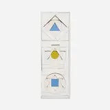 George Earl Ortman, White Totem, 1964, lacquered wood, acrylic on canvas