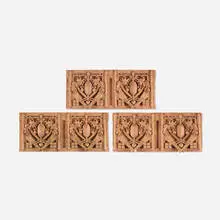 George Grant Elmslie, set of three architectural elements from the Thomas A. Edison School, Hammond, IN, 1936, terracotta