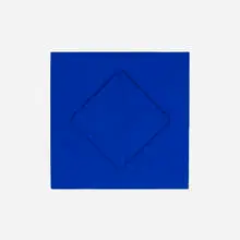 Rotraut, IKB (International Klein Blue), 1989, blue pigment on relief with applied glitter