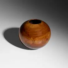 Philip Moulthrop, vessel, c. 1980, black walnut
