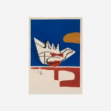 Le Corbusier, Le Main Ouverte, 1955, lithograph on paper