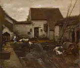 Max Liebermann, Bauernhof in Barbizon