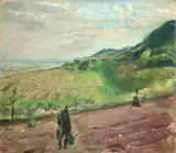 Pfälzer Landschaft bei Neukastel by Max Slevogt, Um 1917, Öl auf Leinwand, sold May 2013