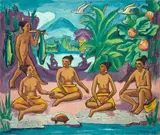 Max Pechstein, Abend auf Palau