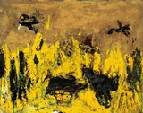 Ceres by Emil Schumacher, 1995, Mischtechnik auf Leinwand, sold Nov 2008