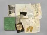 Marcel Duchamp, The bride stripped bare by her Bachelors even (The Green Box), 1934, Originale, mit grünem Velour bezogene Schachtel mit 93 Faksimiles in Lichtdruck und 1 Farbdruck nach Zeichnungen, Manuskripten und Photographien
