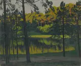 Walter Leistikow, Schlachtensee bei Berlin, Um 1900, Öl auf Leinwand