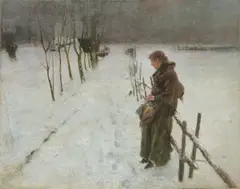 Fritz von Uhde, Der Heilige Abend, 1890, Öl auf Leinwand