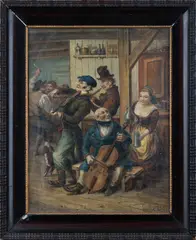 C. König, Musicians, Late 18th/early 19th century, oil on canvas
