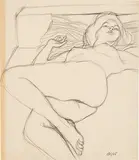 James Gill, Suite of drawings (5), 1965, Graphite on paper