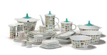 Emilio Pucci, Dish set (92), c. 1965, Rosenthal
