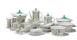 Emilio Pucci, Dish set (92), c. 1965, Rosenthal