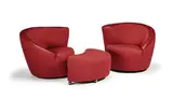 Vladimir Kagan, Corkscrew lounge chairs and ottoman (3)