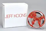 Balloon Dog (Red) by Jeff Koons, 1995, Cast porcelain with red reflective finish, sold Mar 2017