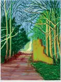 The Arrival of Spring in Woldgate, East Yorkshire in 2011 (twenty eleven) - 19 March by David Hockney, 2011, iPad drawing printed on paper, sold Mar 2017