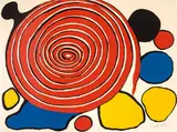 Caracol by Alexander Calder, c. 1975, Color lithograph on paper, sold Mar 2017