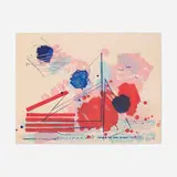 Sam Middleton, Untitled, 1979, screenprint in colors