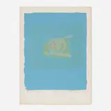 Adja Yunkers, Plentitude in Blue, 1975, lithograph in colors on Arches