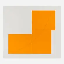 Robert Mangold, B Orange (from the Three Aquatints portfolio), 1979, aquatint in colors