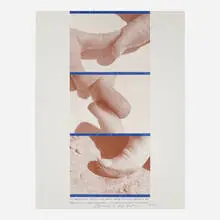 Untitled by Dennis Oppenheim, 1978, offset lithograph in colors, sold Oct 2023