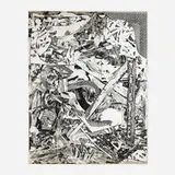 Frank Stella, Swan Engraving IV (from the Swan Engravings series), 1982, intaglio and relief-printed etching on TGL handmade paper