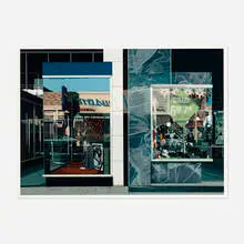 Richard Estes, Qualicraft Shoes (The Chinese Lady), 1974, screenprint on Fabriano Cottone