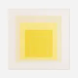 White Line Square XVII (from the White Line Squares series) by Josef Albers, 1967, screenprint in colors on handcut Arches Cover, sold Oct 2023