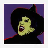 The Witch (from the Myths series) by Andy Warhol, 1981, screenprint in colors with diamond dust on Lenox Museum board, sold Oct 2023