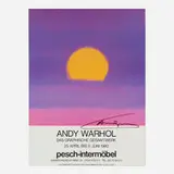 Andy Warhol, Signed exhibition poster, 1980, offset lithograph in colors