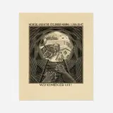 M. C. Escher, Nederlandsche ExLibris-Kring (New Year's greeting card)