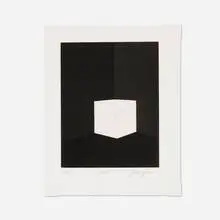 Squat (for Parkett 25) by James Turrell, 1990, etching and aquatint on Zerkall, sold Oct 2023