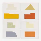 Robert Mangold, Book of Screenprints: Multiple panel paintings, 1992, screenprint in colors on Fabriano Cotton