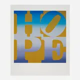 Winter (from the Four Seasons of Hope (Gold) portfolio) by Robert Indiana, 2012, screenprint in colors, sold Oct 2023