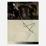 Jasper Johns, Coathanger and Spoon (from the Fragment - According to What series), 1971, lithograph in colors on Arches