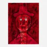 Cabeza rojo by Rufino Tamayo, 1975, lithograph in colors, sold Oct 2023