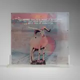 Robert Rauschenberg, Opal Gospel, 1971, screenprint on ten Plexiglas sheets in Lucite base