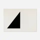 Ellsworth Kelly, Black and White Pyramid, 1973, screenprint with embossing on Arjomari