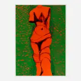Jim Dine, Nine Views of Winter, 2, 1985, woodcut in colors on Arches Buff