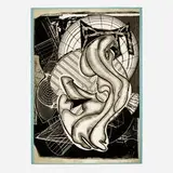 Frank Stella, Stubb and Flask Kill a Right Whale (from the Moby Dick Engravings portfolio), 1991, etching, aquatint and relief with carborundum in colors on TGL handmade