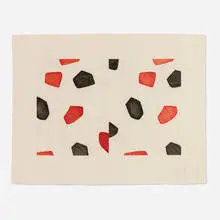 Untitled II by Jasper Johns, 1976, aquatint in colors on Auvergne, sold Oct 2023