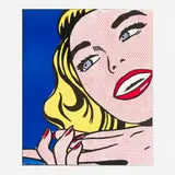 Roy Lichtenstein, Girl (from the One Cent Life portfolio), 1964, offset lithograph in colors