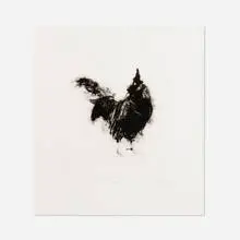 Alex Kanevsky, Rooster, 2011, etching and aquatint with direct gravure on Magnani