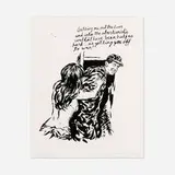 Raymond Pettibon, Getting Me Out the Door, 2004, lithograph