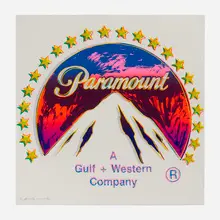 Andy Warhol, Paramount (from the Ads portfolio), 1985, screenprint in colors on Lenox Museum Board