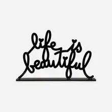 Thierry Guetta, Life is Beautiful III (Black), 2022, enameled steel