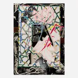 Frank Stella, The Counterpane (from the Waves series), 1989, screenprint in colors, lithograph, linocut and collage on T.H. Saunders