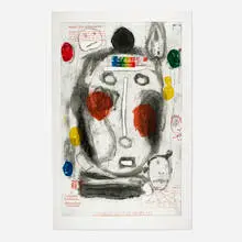 Jaune Quick–to–See Smith, Worlds Within Worlds, 1996, lithograph in colors with collagraph and etching